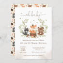 Search for woodland baby boy shower invitations Cute woodland animals