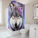 Search for wolf shower curtains Dog