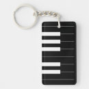 Search for keyboard instruments key rings Black and white