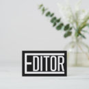 Search for newspaper business cards Editor
