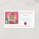 Search for cleaning lady business cards Cartoon