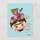 Search for frida kahlo postcards Monkey