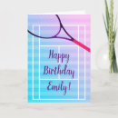 Search for sports birthday cards Tennis