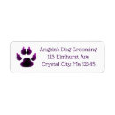Search for vet return address labels Paw