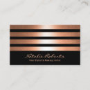 Search for copper business cards Makeup artist