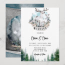Search for deer antler wedding invitations Watercolor