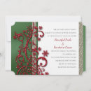 Search for red and green wedding invitations Whimsical