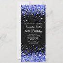 Search for royal blue black birthday invitations Luxury