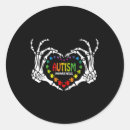 Search for autism puzzle piece stickers Heart