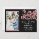 Search for blossom save invitations Black and white