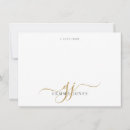 Search for gold note cards Monogrammed