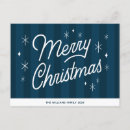 Search for script postcards Navy blue