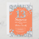 Search for coral birthday invitations Surprise birthday party