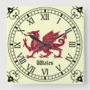 Search for welsh dragon clocks Wales