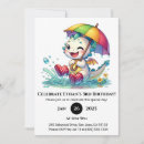Search for in the rain birthday invitations Cartoon