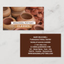 Search for pottery business cards Clay