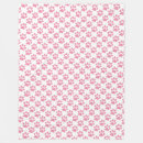 Search for pink paw prints blankets Pattern