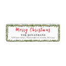 Search for santa return address labels Elegant