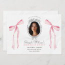 Search for pink bow birthday invitations Elegant