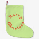Search for light green christmas stockings Red