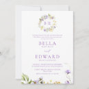 Search for purple and yellow wedding invitations Watercolor