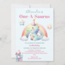 Search for dinosaur birthday invitations One a saurus