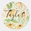 Search for sunflower watercolor stickers Yellow flowers