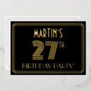 Search for twenty seventh birthday invitations 27 years old