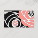 Search for flower shape business cards Abstract