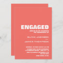 Search for coral engagement party invitations Engaged