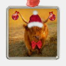 Search for scottish highland cow christmas tree decorations Funny
