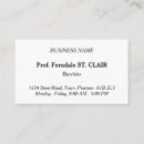 Search for traditional business cards Classic