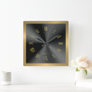 Search for stainless steel clocks Metallic