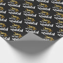 Search for joy to the world wrapping paper Gold