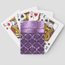 Search for purple playing cards Girly