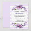 Search for lavender graduation invitations Girly
