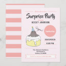 Search for cartoon cake invitations Pink