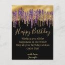 Search for luxury birthday cards Purple