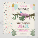 Search for wild one invitations Jungle party
