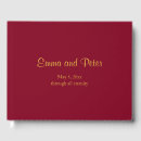 Search for burgundy guest books Minimalistic