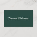 Search for emerald green business cards Simple