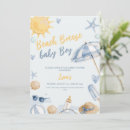 Search for beach baby boy shower invitations Sea