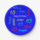 Search for 85th birthday plates Party