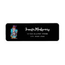 Search for cute skull return address labels Halloween