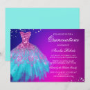 Search for pink dress quinceanera invitations 15th