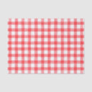 Search for red gingham tissue paper Modern