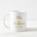 Search for gold party mugs Bride