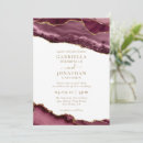 Search for elegant burgundy and gold wedding invitations Marble