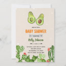 Search for fiesta baby sprinkle invitations Avocado