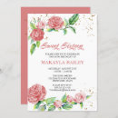 Search for pink rose birthday invitations Calligraphy
